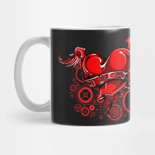 Steampunk. Mechanical heart Mug